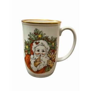 Vintage 1978 Fitz & Floyd St. Nicholas Mug Santa Christmas Choose Amount Up To 6